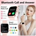 Smart Watch Fits for Android and IPhone, 1.91 inch Fitness Tracker, Men Women's Smartwatch with Answer/Make Calls/115+ Sports Modes/Message Reminder, IP68 Waterproof, for Gift Rose