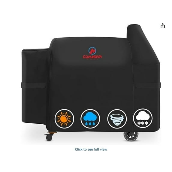 LCGOD Grill Cover, Heavy Duty BBQ Gas Grill Cover with Adjustable Straps, 62 inch All Weather Protection for Weber BBO, Char Broil, Gas Grill