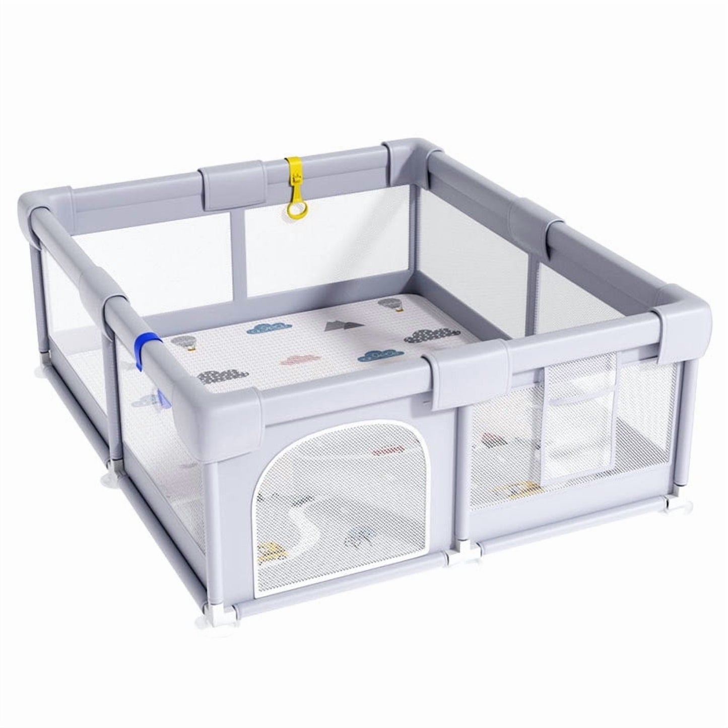 HioHa Large Baby Playpen 7 Gray