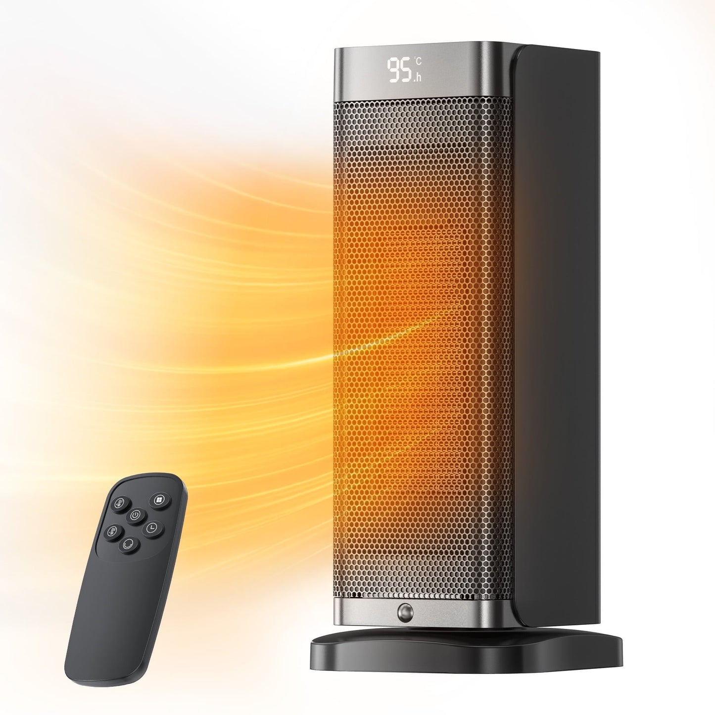 QI-EU Space Heater, 1500W Energy Efficient Portable Electric Heater with Thermostat