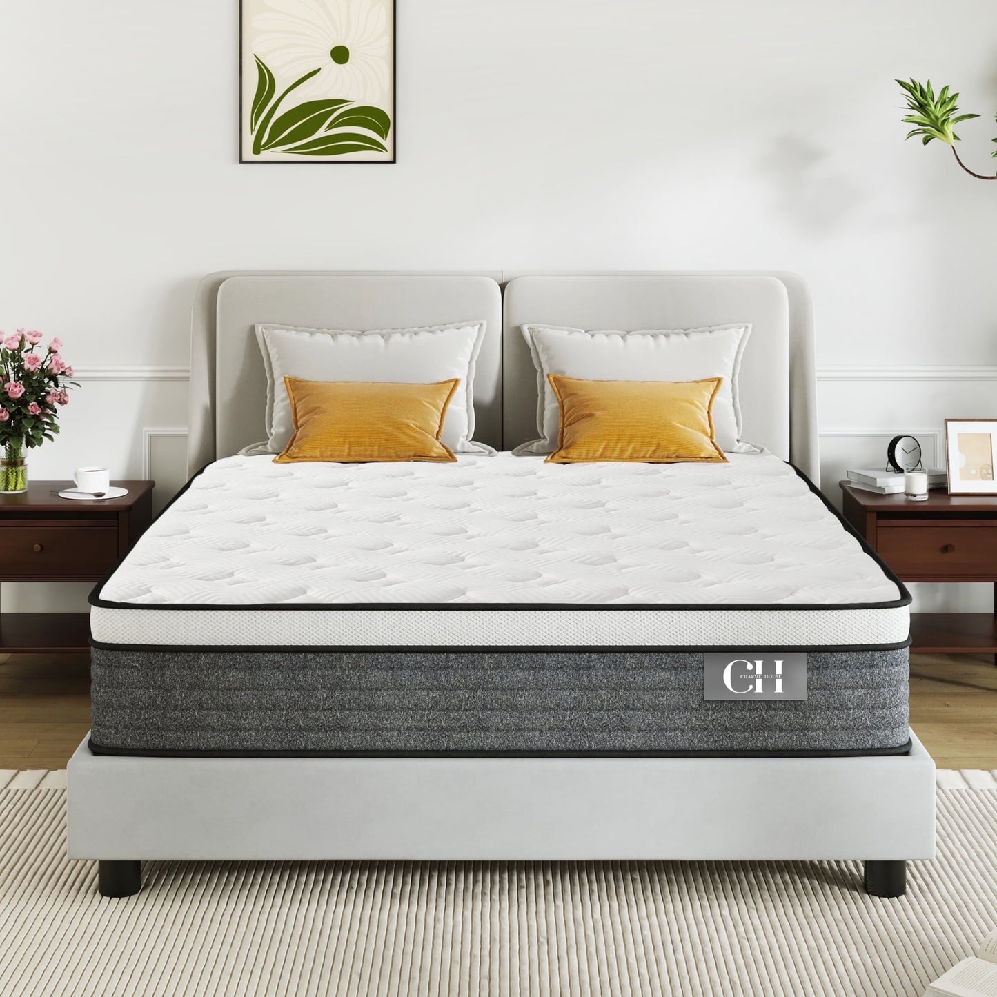 Arctus 12" Queen Hybrid Mattress in a Box,Medium Firm,Pocket Springs for Pressure Relief