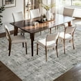 WIPONKEN 8x10 Area Rug for Living Room and Bedroom, Washable Modern Abstract Low-Pile Mat with Non-Slip Backing