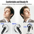 Bluetooth Headset V5.4, Single-Ear Wireless Earpiece with ENC Noise Canceling Mic, 20Hrs Call Time Handsfree Earpiece, 180 Hrs Standby Time Headphones for iOS Android /Office/Drivin