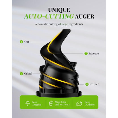 SHARDOR Compact Powerful Juicer – Easy-to-Clean Fruit and Vegetable Juicer, Low-Noise Juicer Machine, High Juice Yield, 600ml Juice Extractor, Includes Brush