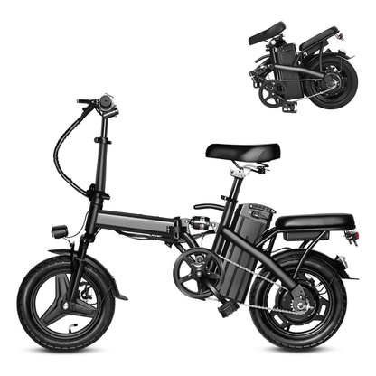 14" Folding Electric Bike with 20+Miles Range by 48V Battery, 20Mph Power by 350W,3 working modes,Suitable for Leisure Riding&Commuting,Electric Bicycle for Adults UL 2849