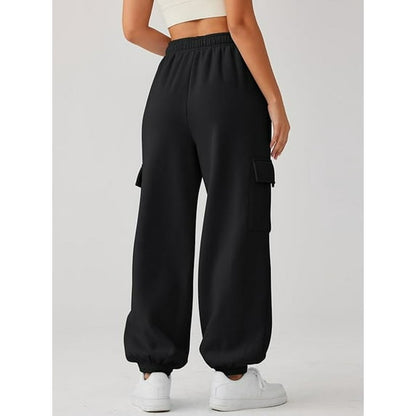 SOMER Womens Sweatpants Cargo Pants Joggers High Waisted Pants Jogging Running Casual Lounge Pants with Pockets