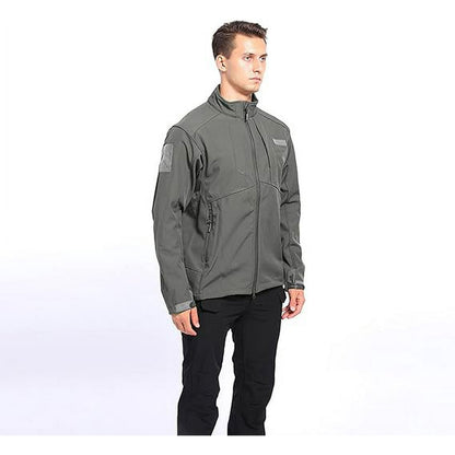 Puztloy Men's Jackets Ski Fleece Waterproof Windbreaker Work Lightweight Hiking Hunting Jacket Outdoor with Pockets Coat(Available in Plus Size)