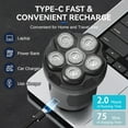 Head Shavers for Bald Men,Magnetic Electric Razor with LED Display,6D IPX7 Waterproof Wet Dry Type-C Charge Bald Head Shavers