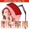 Red Light Lamp for Face and Body with Stand – 120 LEDs, 660nm Red & 850nm Near Infrared Light Device for Skin Appearance, Comfort & Daily Care