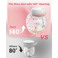 Totmizby Hands Free Wearable Breast Pump - 12 Levels & 3 Modes Electric Breast Pump with Remote Control, 140° Soft Silicone Cups, 1200mAh Rechargeable Battery (1 Pack, Pink)