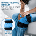 Ice Pack Wrap Around Knee After Surgery, Reusable Gel Large Ice Pack for Injuries, Pain Relief, Swelling, Sports Injuries, 1 Pack
