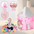 KOPPOP Kids Play Tent , Play Tents Tunnel Set, 3-in-1 Indoor Outdoor Adventure Zone with Ball Pit, Storage Bag Included - Ideal Toy Gift for Toddlers (Pink, No Balls)