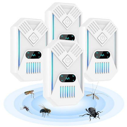 4 Pack Electronic Plug in Pest Control for Mice, Bug, Mouse, Rodent, Roach, Mosquito, Indoor Use for Home, Kitchen, Office, Garage
