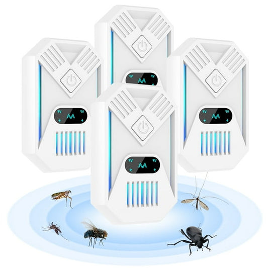 4 Pack Electronic Plug in Pest Control for Mice, Bug, Mouse, Rodent, Roach, Mosquito, Indoor Use for Home, Kitchen, Office, Garage