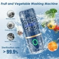 Fruit and Vegetable Cleaning Machine -USB Wireless Food Purifier for Washing Fruits,Vegetables, Rice, Meat & Tableware with EasyCleaning Feature springtok Water kitchen tool
