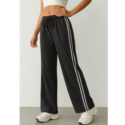 WQD Womens Yoga Sweatpants Joggers Wide Leg High Waisted Lounge Pants Comfy Workout Loose Pants with Pockets