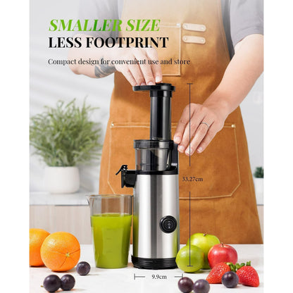 SHARDOR Compact Powerful Juicer – Easy-to-Clean Fruit and Vegetable Juicer, Low-Noise Juicer Machine, High Juice Yield, 600ml Juice Extractor, Includes Brush