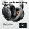Hybrid Active Noise Cancelling Headphones -53dB, Bluetooth Headphones 5.4, 60H Playtime Wireless Earbuds, Bass Boosted by 90%, Clear Call, Comfort Fit Over Ear Headphones for Travel Home Office PC