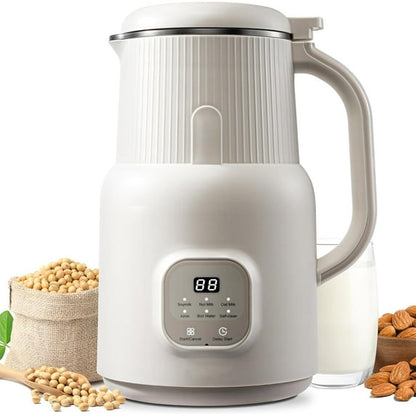 6 in 1 Automatic Nut Milk Maker Blender, 20oz for Homemade Almond, Coconut, Oat, Soy Milk, Non-Dairy Beverage Machine with Self Cleaning, Keep Warm, Delay Start