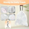 Small Trash Bags 4 Gallon, 200 Count Drawstring Unscented Garbage Bags for Kitchen Bathroom Bedroom Office Waste Can