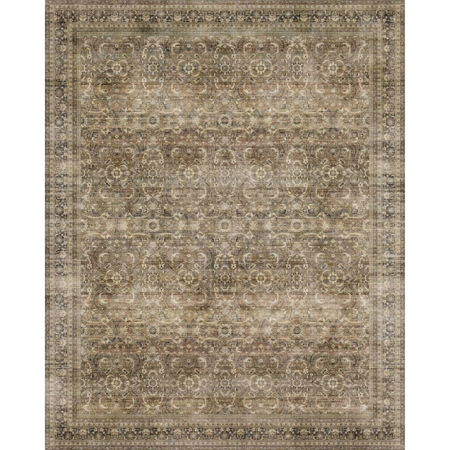 WIPONKEN 8x10 Area Rugs for Living Room Bedroom Dining Room Office Farmhouse, Machine Washable Non Slip Vintage Persia Rug