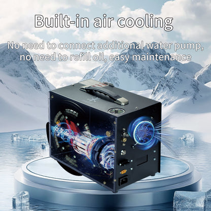 TUDIVING PCP Air Compressor, Built in Converter, 4500psi/300bar Pcp Compressor Auto stop