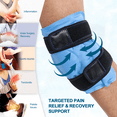 Ice Pack Wrap Around Knee After Surgery, Reusable Gel Large Ice Pack for Injuries, Pain Relief, Swelling, Sports Injuries, 1 Pack