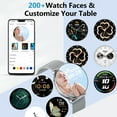 New Women's Smartwatch for Android and Iphone, 1.19" HD Fitness Tracker, 120+ Sports Modes, Fitness Watch with Answer/Make Calls/Message Reminder, IP68 Waterproof Smart Watches with Steel Band, Gift
