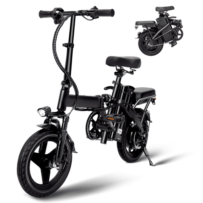 APYEAR 14" Folding Electric Bike 20 Miles, 500W Peak Electric Bicycle for Adults, Ebike Speed of 15MPH, Suitable for Commuting‌ UL 2849