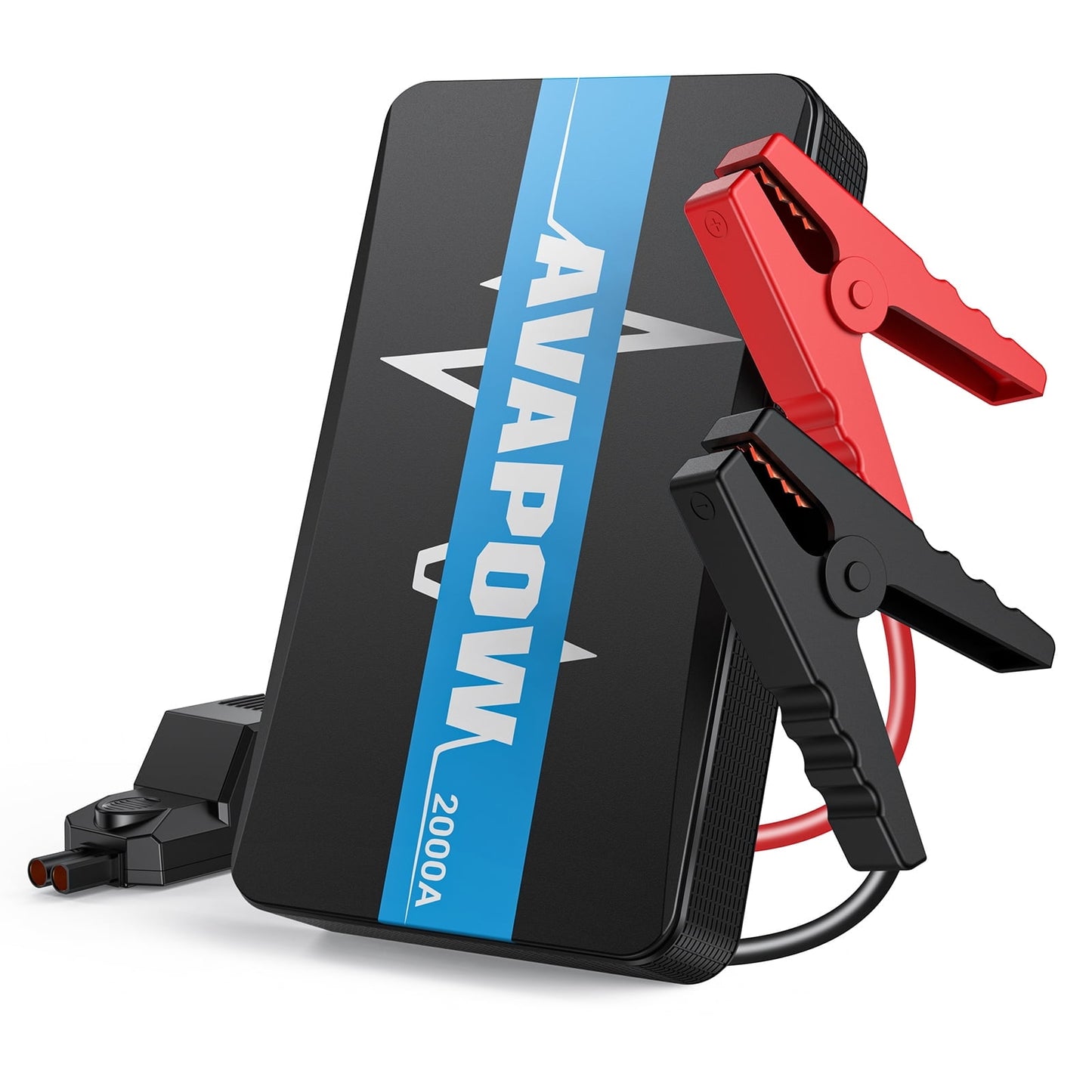 AVAPOW Car Jump Starter,2000A Peak 12V Battery Jumper Starter Portable(Up to 8.0L Gas & 6.0L Diesel Engines),12000mAh Jump Box Power Bank with Dual USB & LED Light
