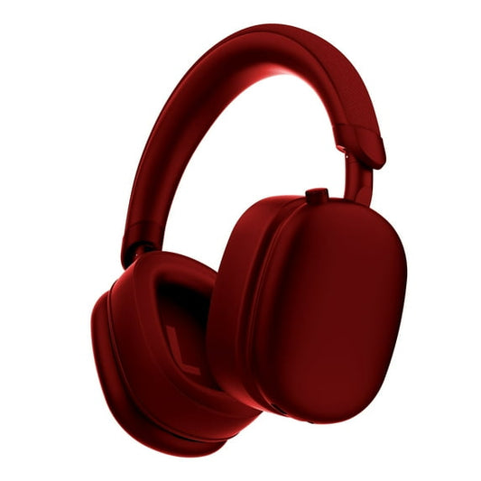 Active Noise Cancelling Headphones -45dB, Bluetooth Headphones 5.4, 50H Playtime Wireless Headphones, Clear Call, Bass Boosted by 90%, Comfort Fit Over Ear Headphones for Travel Home Office PC Red