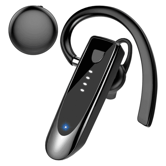 Bluetooth Headset V5.4, Single-Ear Wireless Earpiece with ENC Noise Canceling Mic, 20Hrs Call Time Handsfree Earpiece, 180 Hrs Standby Time Headphones for iOS Android /Office/Drivin