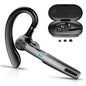 Bluetooth Headset, Single-Ear Bluetooth Earpiece with ENC Mic with HiFi Stereo Sound, 72 Hours Talking Time Wireless Headset V5.3 with 400mAh Charging Case for iOS Android Cell Phones, Black