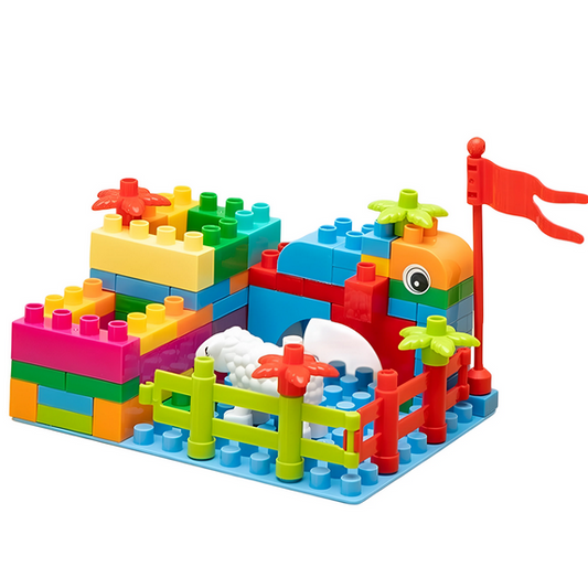 Building Blocks for Toddlers 3+, 88 Piece Pen Container Building Toy Set for Kids, Preschool Learning Toys for Boys and Girls