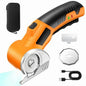 DaPlug Cardboard Cutter, 4V Rechargeable Cordless Electric Scissors with Safety Lock & LED Light, 320RPM Power Rotary Cutter for Fabric Carpet Leather