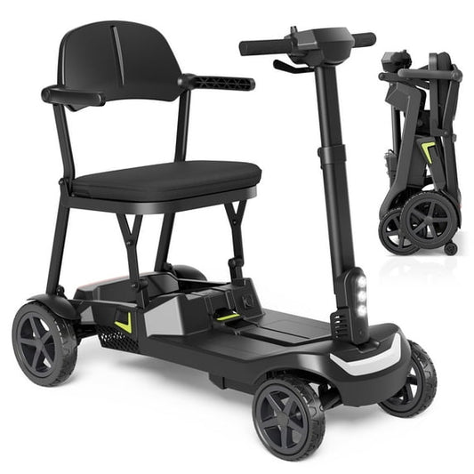 EAGLOG YL-985s Foldable Mobility Scooter for Seniors, 43Lbs Lightweight Aluminum Electric Wheelchair, 1 Lithium Battery, Black