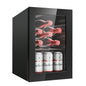 EUHOMY Mini Beverage Refrigerator 0.6 cu.ft Drink Fridge with Compressor Cooling Removable Shelves for Office Dorm