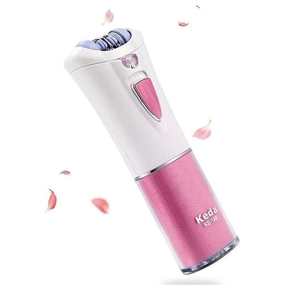 Epilator for Women, LAVERNER Facial Hair Mini Epilator for Body, Portable Smooth Glide Hair Removal with LED for Face Legs Bikini
