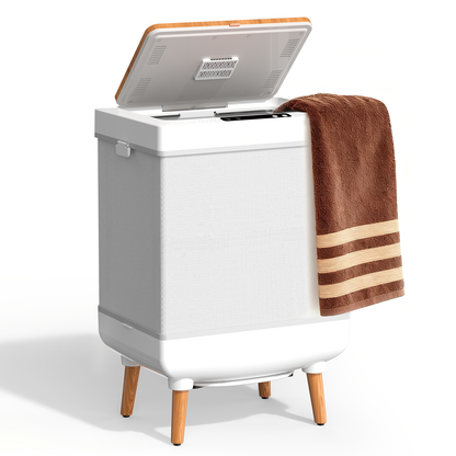 Fluey 35L Towel Warmer Bucket for Bathroom- Fast Heating, LED Display, Aromatherapy, Child Lock, Spa & Home Use, Gift Choice