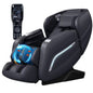 Full Body Zero Gravity Massage Chair with Yoga Stretching, Voice Control, SL Track, Foot Rollers, Airbags, Heating, and Bluetooth - Black