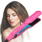 Hair Crimper, Jungle Wave Professional Crimping Iron and Waver Ceramic Curling Iron, Rose Red