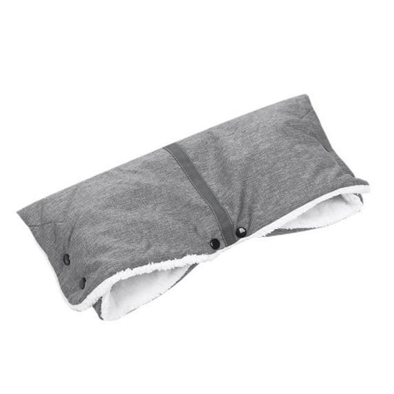 HioHa Universal Stroller Hand Muff Warmer - for Parents & Kids, Waterproof Windproof Winter Pushchair Glove Cover with Soft Fleece Lining, Fits Most Buggies, Bicycle Trailers（Gray）
