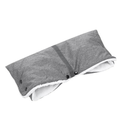 HioHa Universal Stroller Hand Muff Warmer - for Parents & Kids, Waterproof Windproof Winter Pushchair Glove Cover with Soft Fleece Lining, Fits Most Buggies, Bicycle Trailers（Gray）