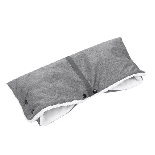 HioHa Universal Stroller Hand Muff Warmer - for Parents & Kids, Waterproof Windproof Winter Pushchair Glove Cover with Soft Fleece Lining, Fits Most Buggies, Bicycle Trailers（Gray）
