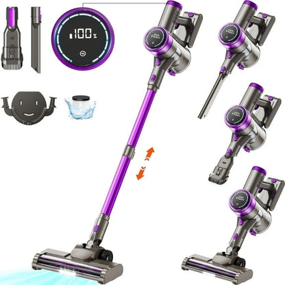 KANFUAQ Cordless Stick Vacuum Cleaner 38KPA 50Mins 2200mAh Lightweight for Home Pet Hair Carpet Hard Floor