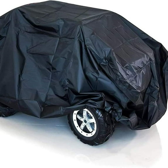 Kids Ride On Car Cover 2PCS,Large Power Wheels Cover Waterproof,Heavy Duty 420D Universal Toy Car Cover for Power Wheels Jeep & Toddler Electric Vehicles