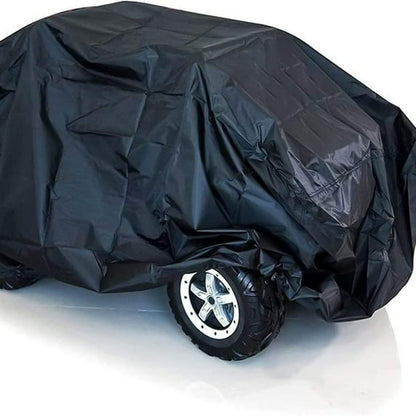 Kids Ride On Car Cover 2PCS,Large Power Wheels Cover Waterproof,Heavy Duty 420D Universal Toy Car Cover for Power Wheels Jeep & Toddler Electric Vehicles