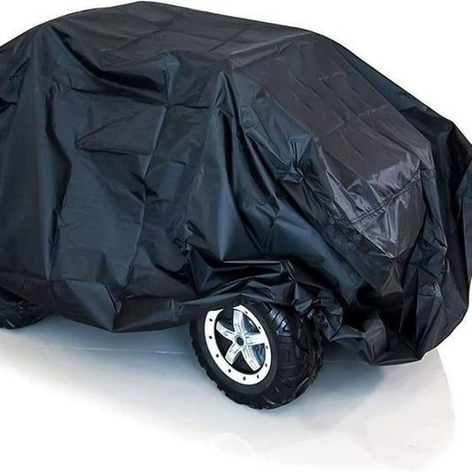 Kids Ride On Car Cover 2PCS,Large Power Wheels Cover Waterproof,Heavy Duty 420D Universal Toy Car Cover for Power Wheels Jeep & Toddler Electric Vehicles