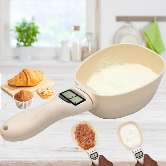 Kitchen Digital Measuring Spoon with LCD Display, Adjustable Portions, Multifunction Scalefor Liquids, Solids, Lightweight Design, baking Utensils Handheld Cover