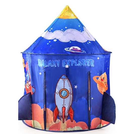 KOPPOP Play Tent,Pop up Play Tent Kids,Indoor Outdoor Spaceship Playhouse Tent Set,Birthday Toy for Boys Girls Toddler Baby.